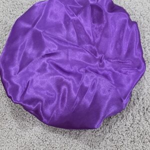 Purple Satin Hair Bonnet